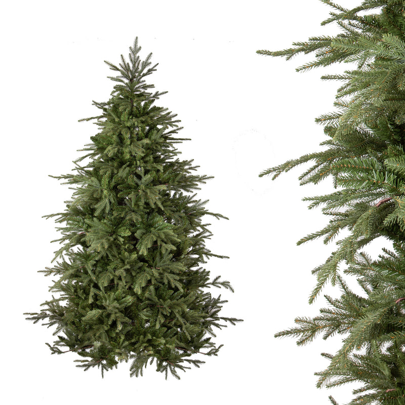 Albero di Natale Artificiale H230 cm Abete Gran Sasso 3094 Tips Verde