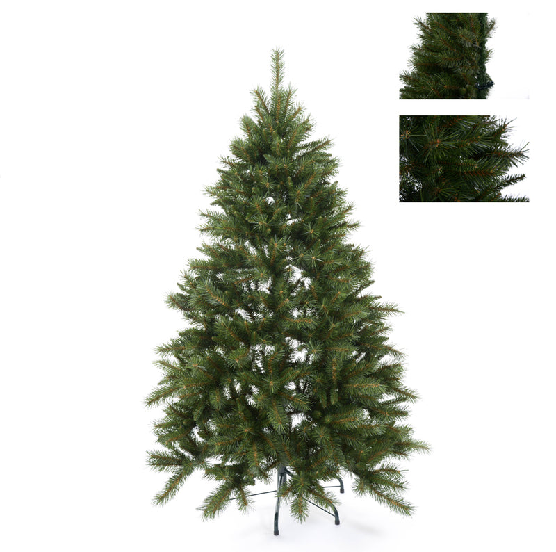 Albero di Natale Artificiale a Metà H210 cm Abete con 718 Tips Verde-1