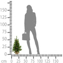 Mini Albero di Natale Artificiale H65 cm Abete con Pigne 65 Tips Verde-3